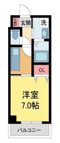 GRANDE ETOILE(1K/3階)の間取り写真