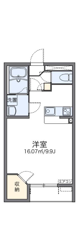レオネクストキッショー3(1K/2階)の間取り写真