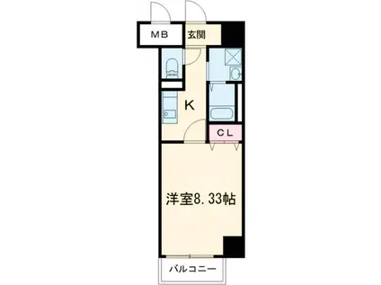 FREEDOM RESIDENCE 藤井寺岡(1K/7階)の間取り写真
