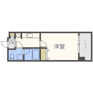 レオンコンフォート難波(1K/2階)の間取り写真