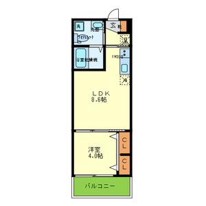 FMAISONFINO(1LDK/3階)の間取り写真