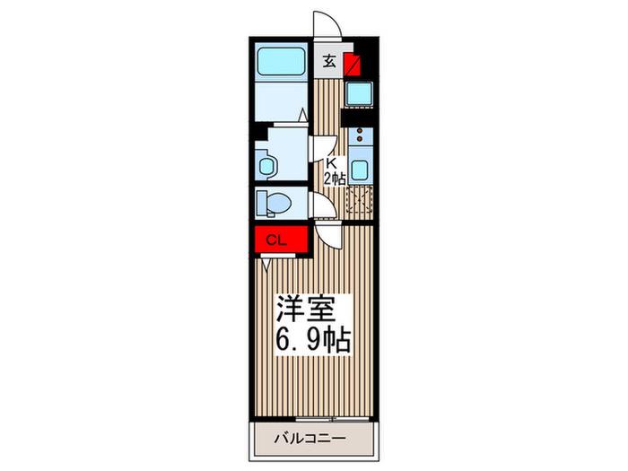 SOLEIL.III(1K/2階)の間取り写真