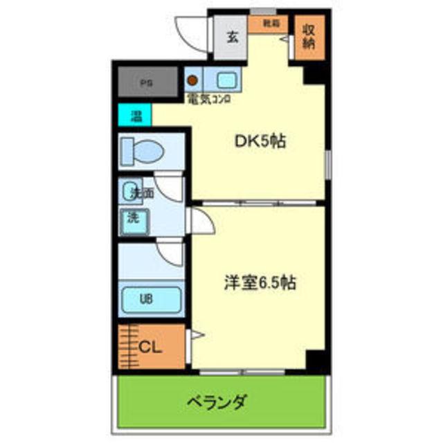 リヴィエール三井(1DK/3階)の間取り写真