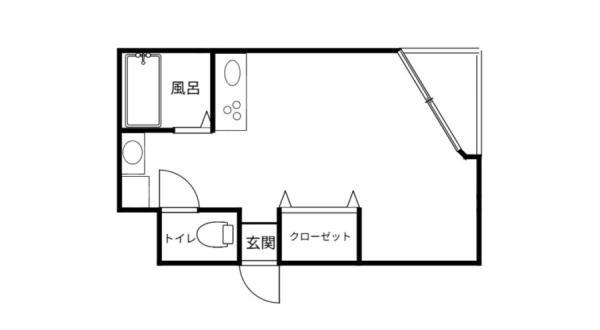 リベラ堀川(ワンルーム/2階)の間取り写真
