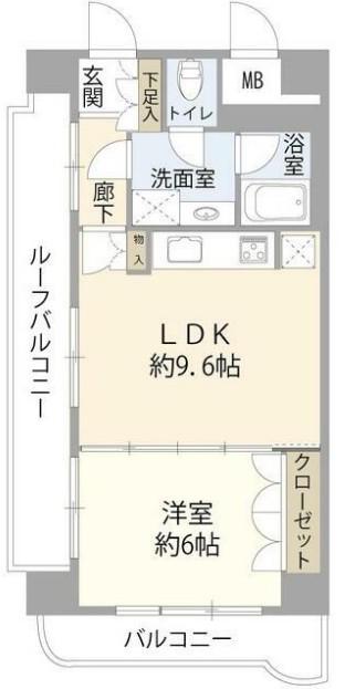 藤和シティコープ南大塚(1LDK/4階)の間取り写真