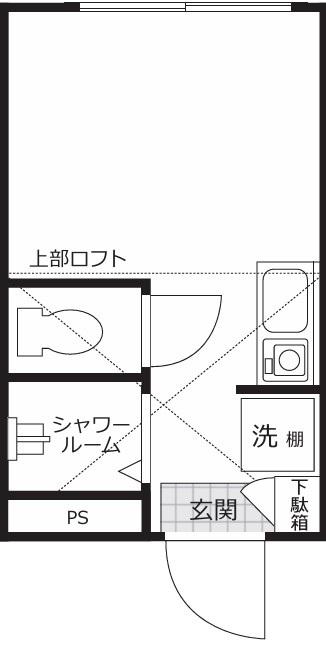 STUDIOANT北千住(ワンルーム/3階)の間取り写真