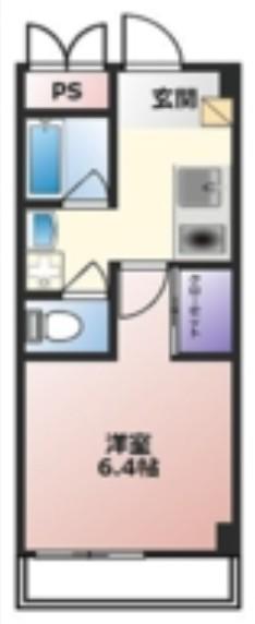 TERRACE223(1K/3階)の間取り写真
