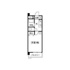 ブルーメンハウス(1K/2階)の間取り写真