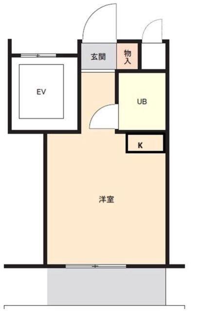 スカイコート大森(ワンルーム/5階)の間取り写真