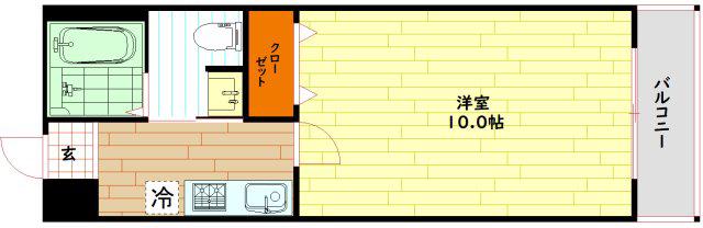 ピアメゾン(1K/5階)の間取り写真