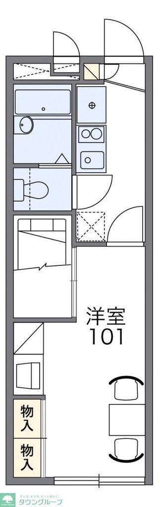 レオパレスYOSHIOKA(1K/2階)の間取り写真