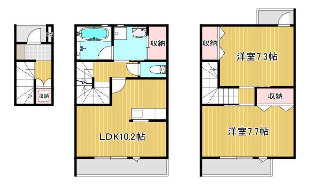 APT K III(2LDK/2階)の間取り写真
