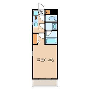 エーデルTD(1K/4階)の間取り写真
