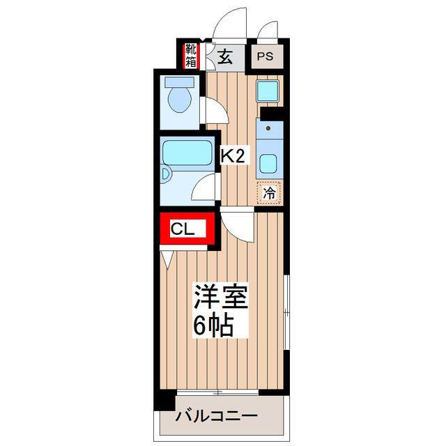 モンシェール錦糸町(1K/4階)の間取り写真