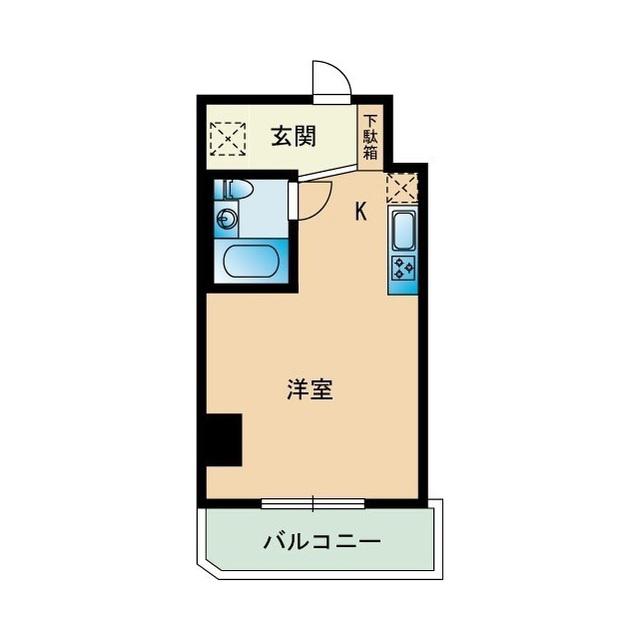 マーブル住吉(ワンルーム/6階)の間取り写真