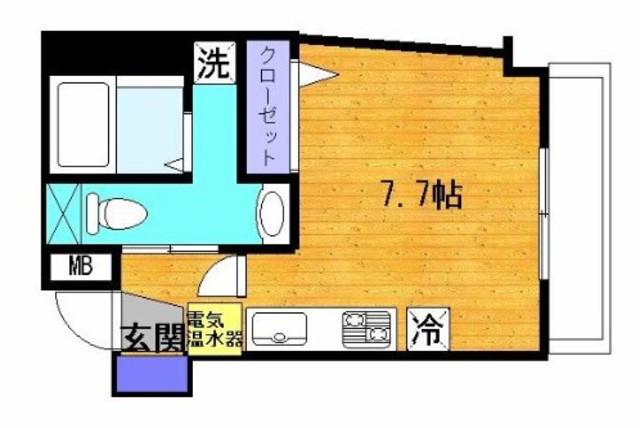 サンクレス駒込(ワンルーム/4階)の間取り写真