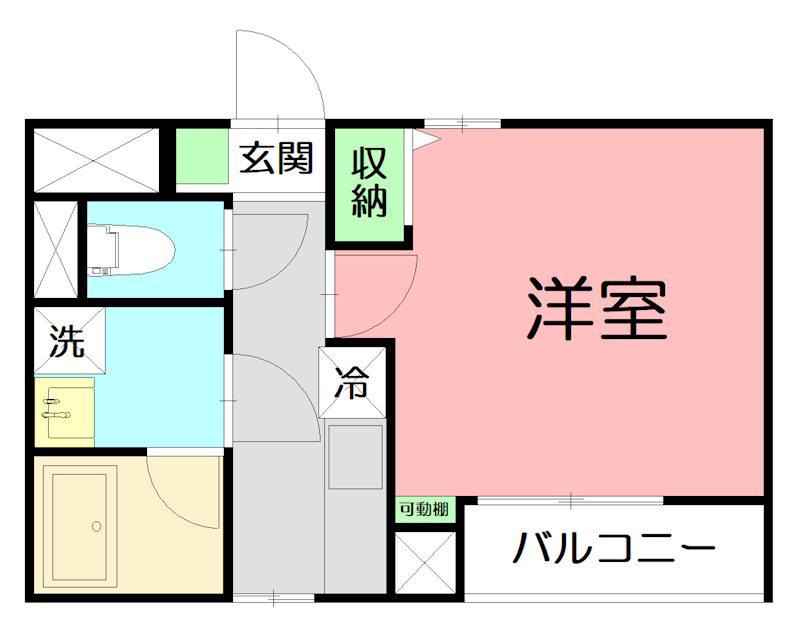 シュヴァン ネージュ(1K/3階)の間取り写真