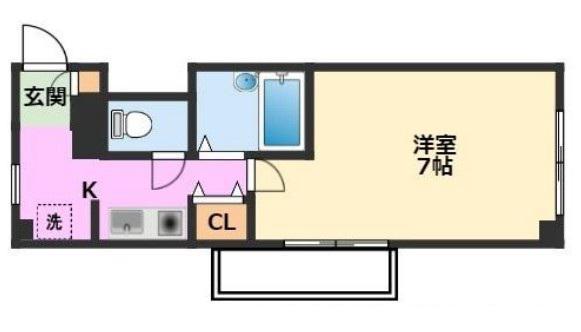 KTプラザ(1K/3階)の間取り写真