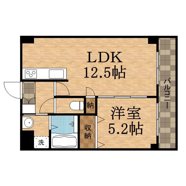 フェリーチェ(1LDK/2階)の間取り写真