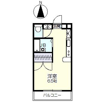 プラムノーブル(ワンルーム/1階)の間取り写真