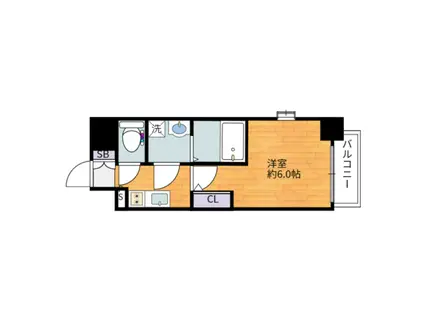 エスリード大阪ドームCERCA(1K/11階)の間取り写真