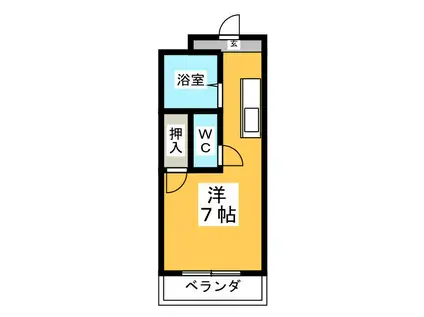 ファミールNON-NO(ワンルーム/3階)の間取り写真