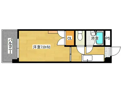 第3柴田ビル(1K/6階)の間取り写真