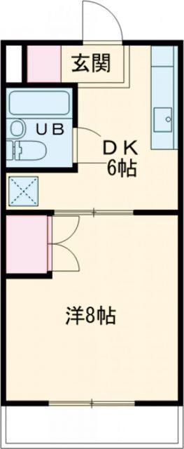 グッドフェローズ(1DK/3階)の間取り写真