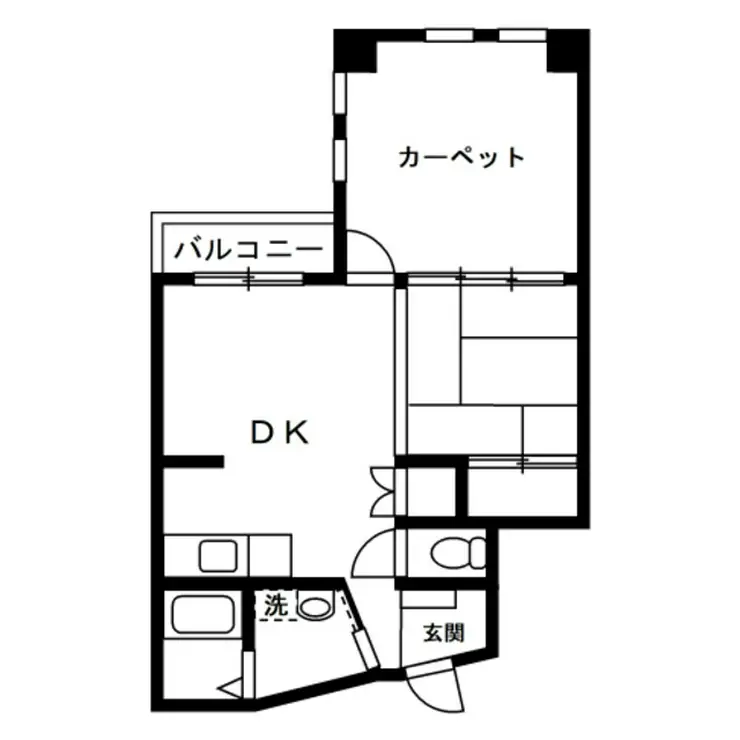 八王子はざま住宅 3階階 間取り