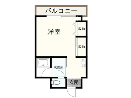 SILQ(ワンルーム/2階)の間取り写真