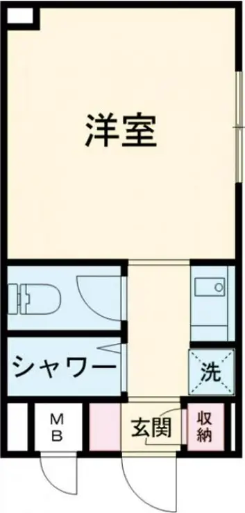 グリーンピア国立 1階階 間取り