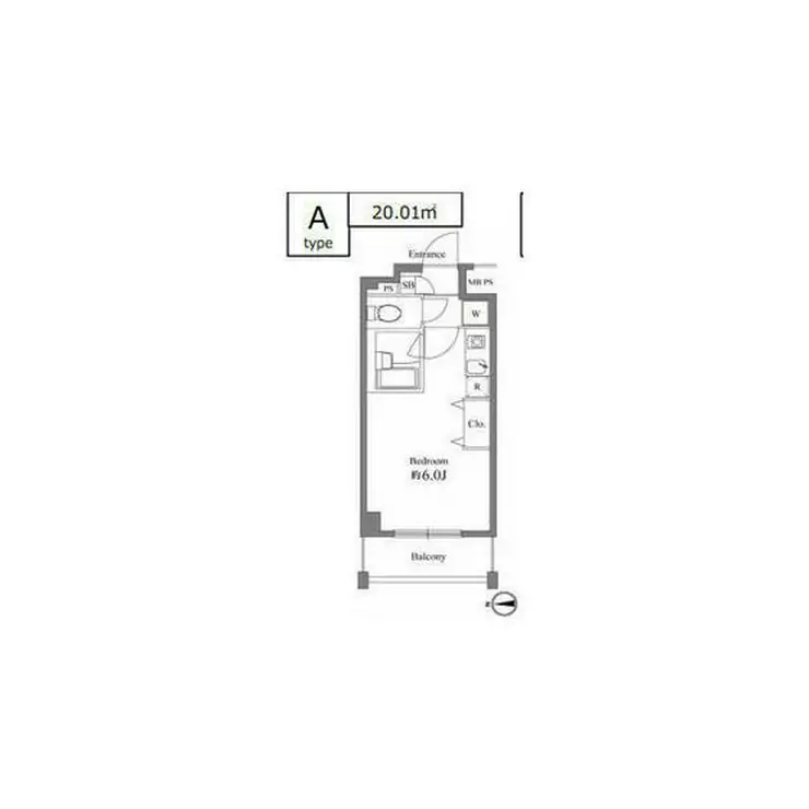 EXIA元住吉 2階階 間取り