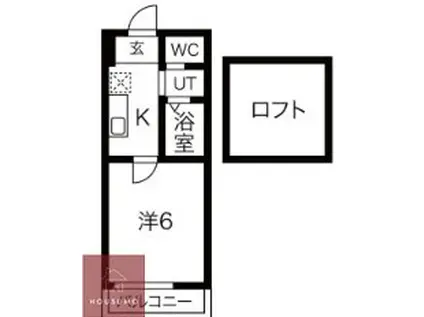 ALPHA STAGE APMII(1K/1階)の間取り写真