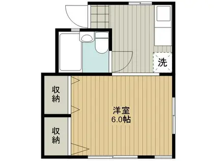 マーガレットハウス北上尾ウエスト(1K/1階)の間取り写真