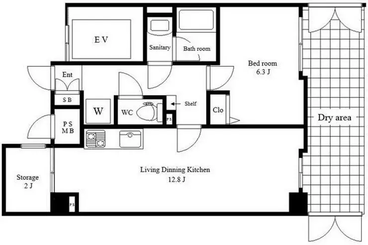 レガリア東中野レジデンスEAST 1階階 間取り
