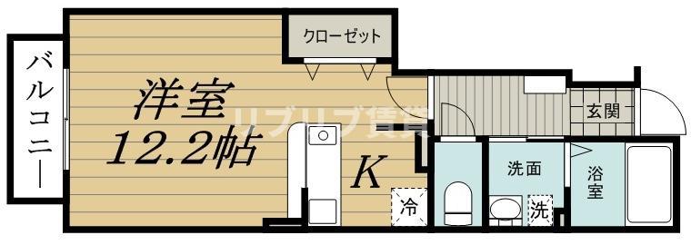 ポチハウス(ワンルーム/1階)の間取り写真