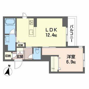 コンフォーザ立町(1LDK/3階)の間取り写真