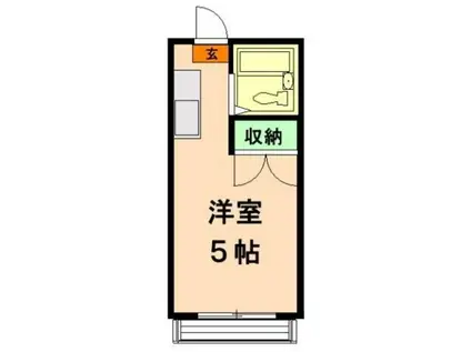 ハイランド・コーポ辻(ワンルーム/3階)の間取り写真