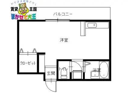 マウントアレンジビル(ワンルーム/6階)の間取り写真