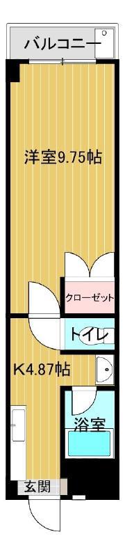 キャッスルエアポート(1K/5階)の間取り写真