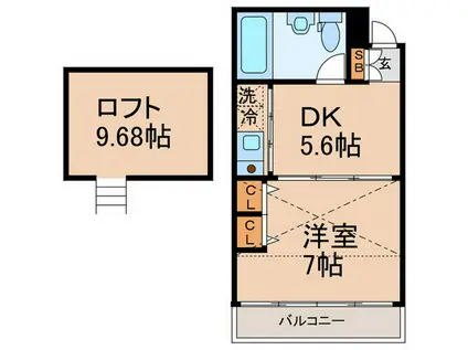 T-STYLE目白(1DK/3階)の間取り写真