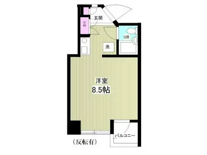 シュロス123(ワンルーム/2階)の間取り写真