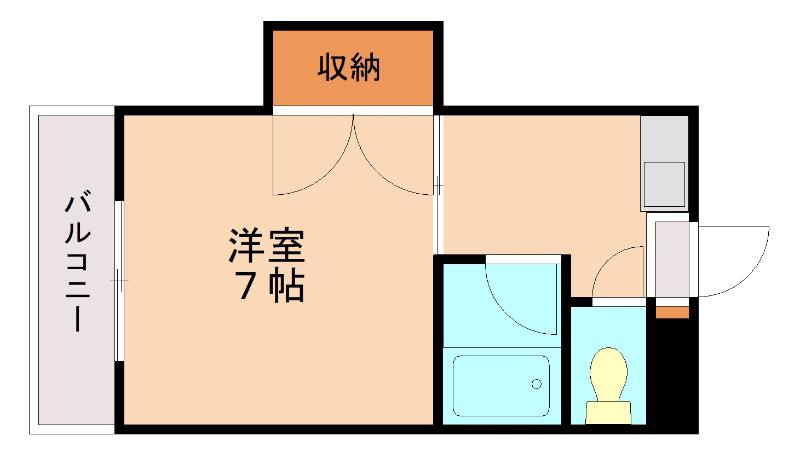 コーポ志賀(1K/3階)の間取り写真
