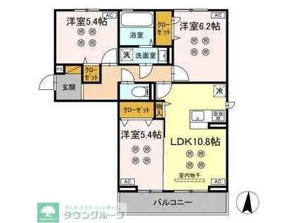 サリサ.K(3LDK/2階)の間取り写真