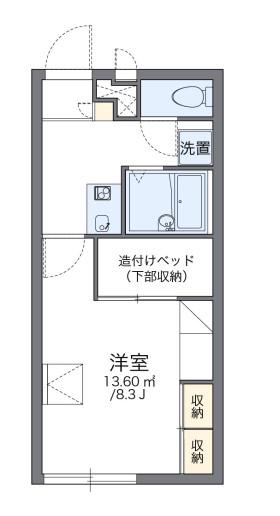レオパレスJOY(1K/2階)の間取り写真