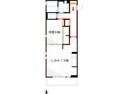 ＪＲ中央線 三鷹駅 バス乗車時間：20分 最寄りバス停で下車 徒歩3分 3階建 築10年(1LDK/2階)の間取り写真