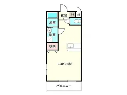 CENTURY HILLS(ワンルーム/4階)の間取り写真