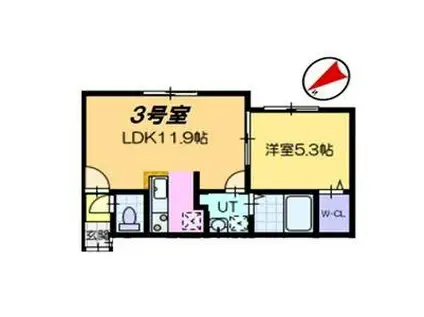 ステラレグノ(1LDK/1階)の間取り写真