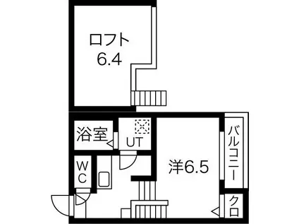 ネクステージ堀田(1K/2階)の間取り写真
