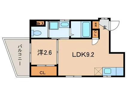 東武東上線 北池袋駅 徒歩3分 3階建 築21年(1LDK/1階)の間取り写真